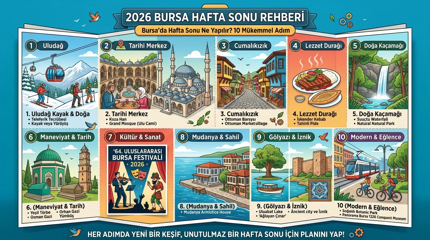 Bursa'da Hafta Sonu Ne Yapılır? 2026 Bursa Hafta Sonu Rehberi